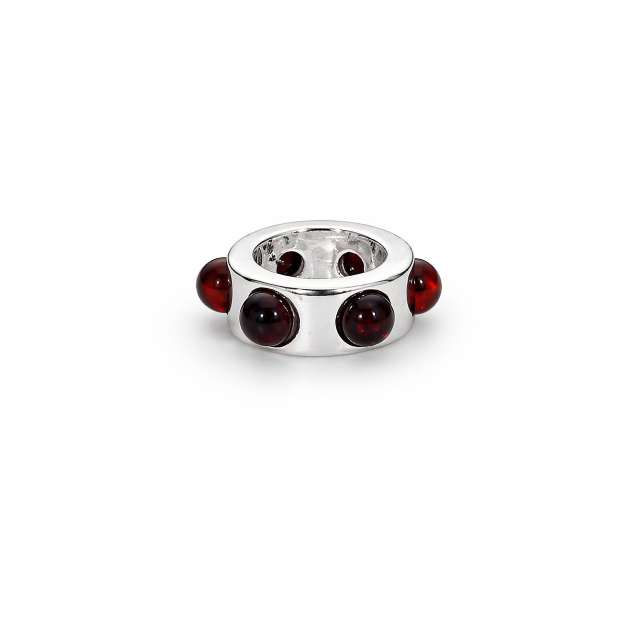 Charms srebrny z ciemnym bursztynem koniakowym bead 